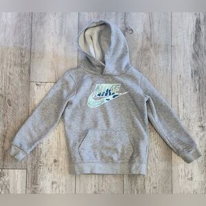 Nike Kids Gray Logo Hoodie